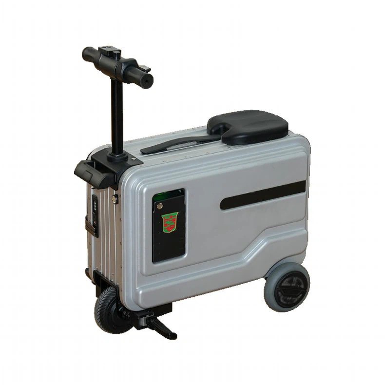 Kaugjuhtimispuldiga kohver elektriline sõitmine